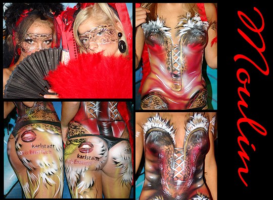 moulin rouge bodypainting