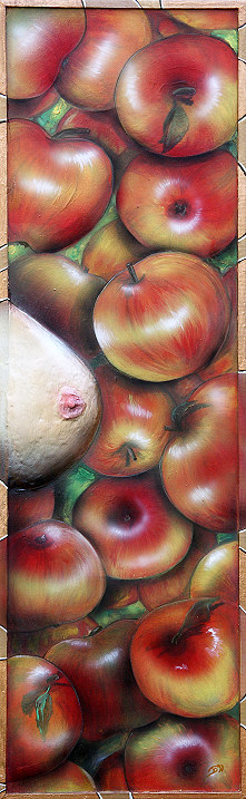 apples and eve, äpfel , apfel, busen by Christine Dumbsky